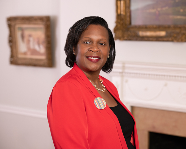 Headshot of Angela Gillespie in the galleries