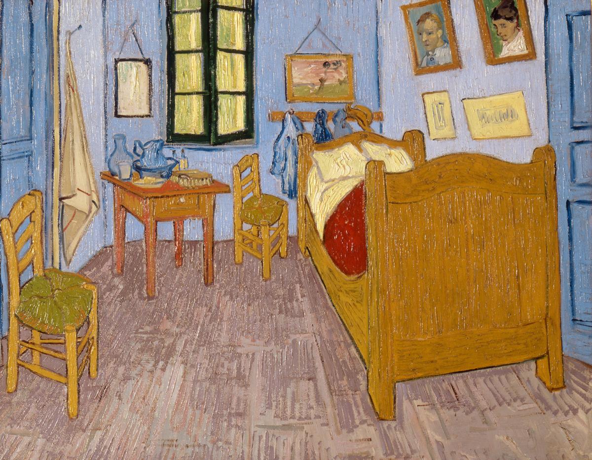Painting of a bedroom by Vincent van Gogh