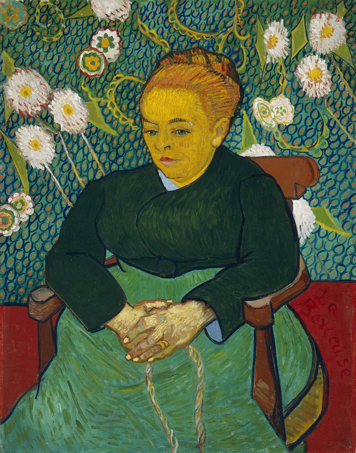 Vincent Van Gogh, Lullaby: Madame Augustine Roulin Rocking a Cradle