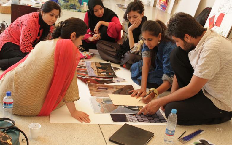 Emerging Artists Workshop at Alhamra Arts Center, Lahore.