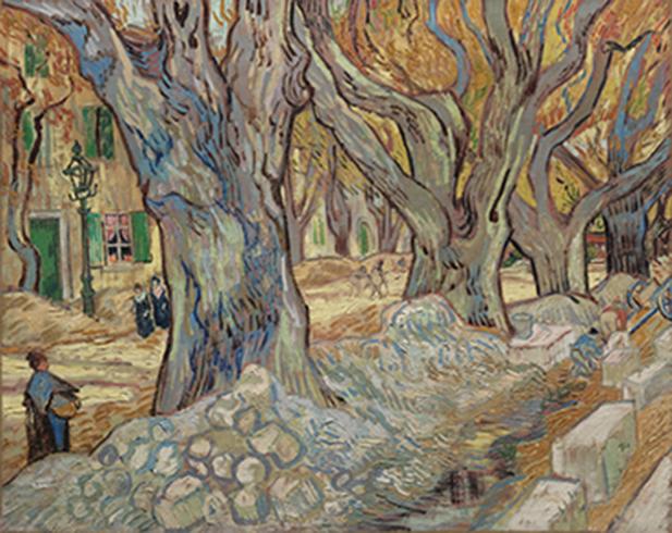 Vincent van Gogh, The Large Plane Trees (Road Menders at Saint-Remy)