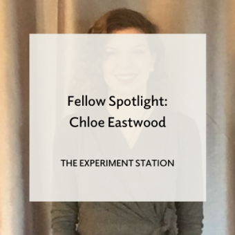 Headshot of a young girl with "Fellow Spotlight: Chloe Eastwood" overlaid 