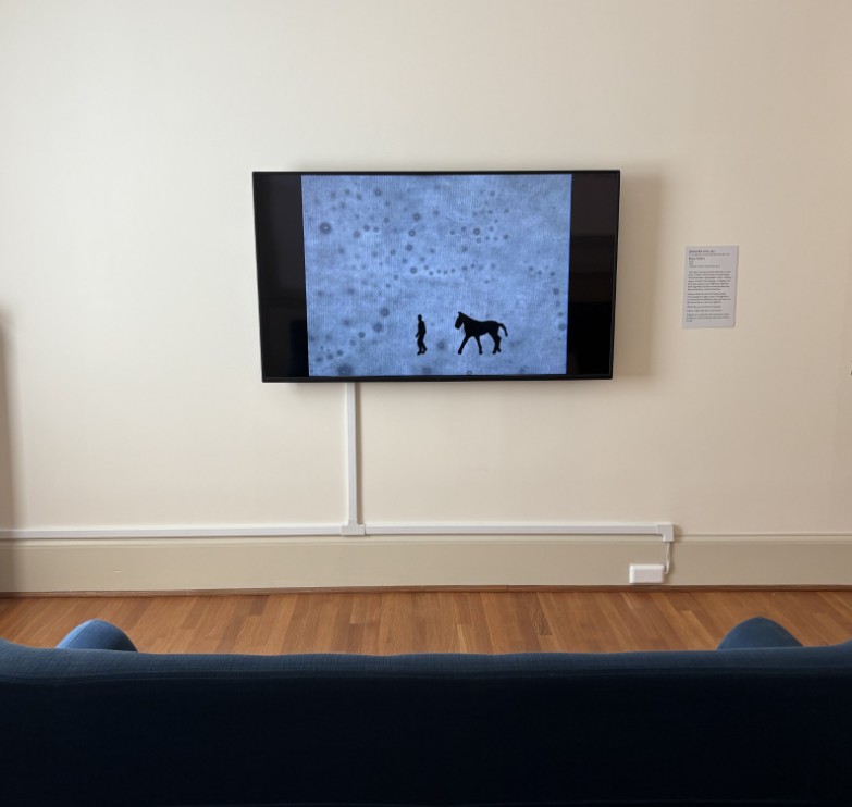 A monitor featuring Jennifer Wen Man's Brain Storm