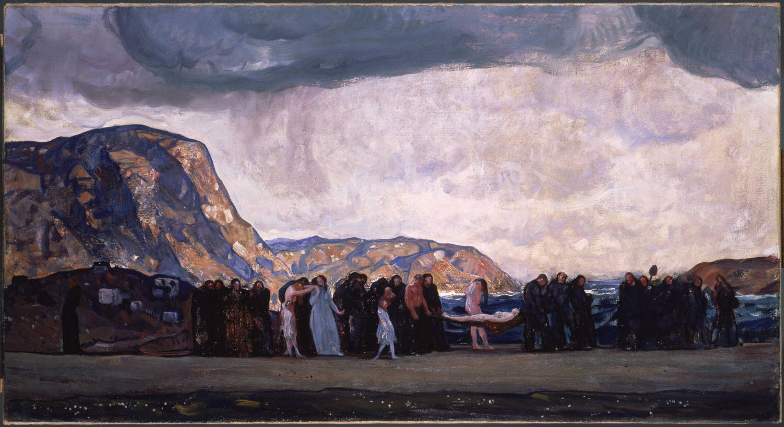アート作品[WHITE BURIAL 1] Burial of a Young Man | The Phillips Collection