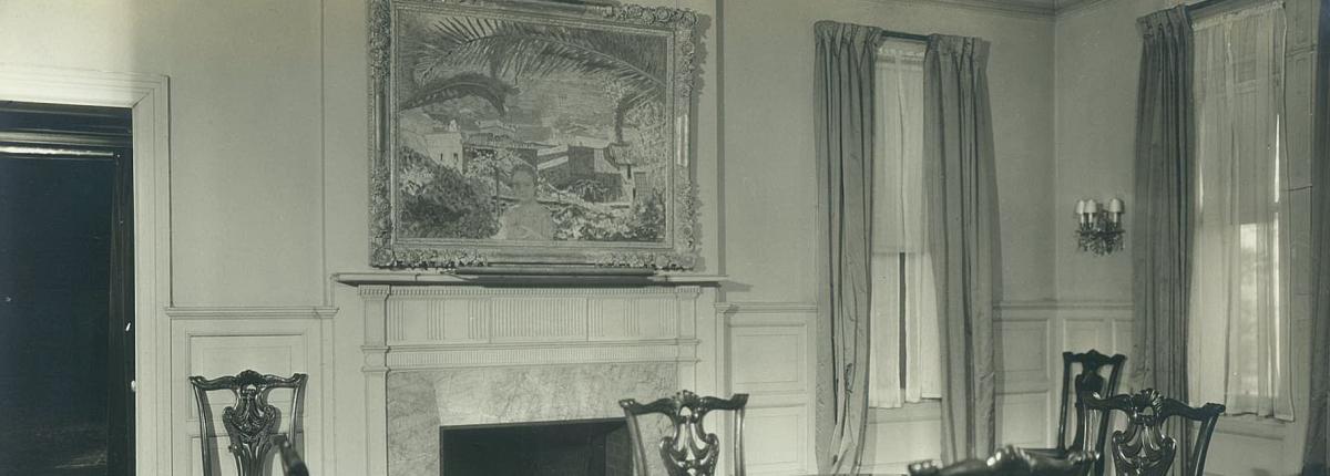 The Phillips Collection Dining Room with Bonnard's The Palm painting on the wall