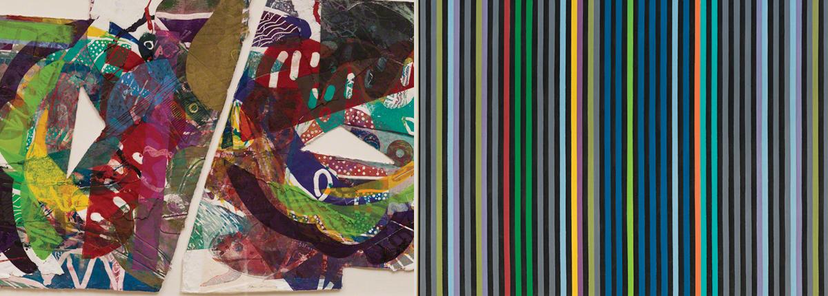 image of two abstract artworks