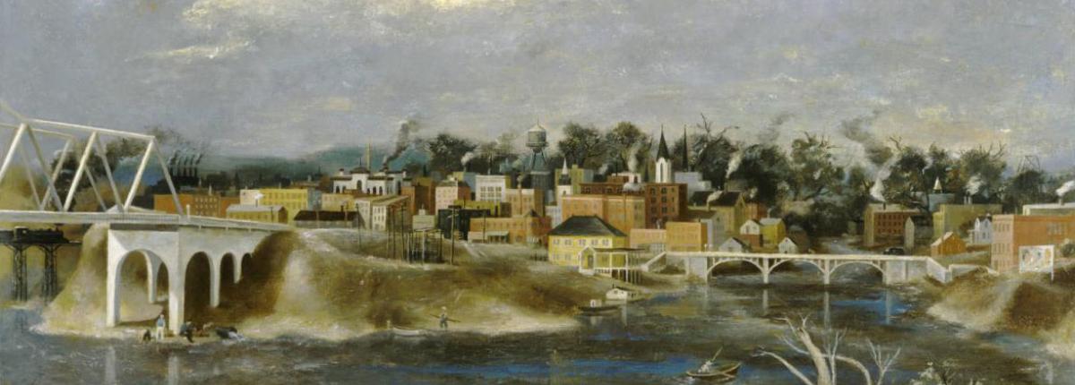 Doris Lee Illinois River Town