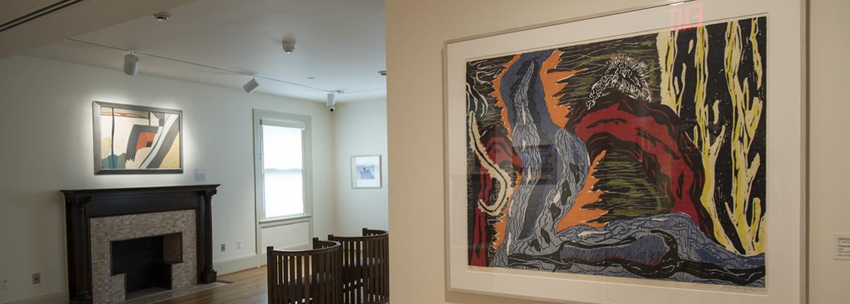 Installation view of Phillips House galleries