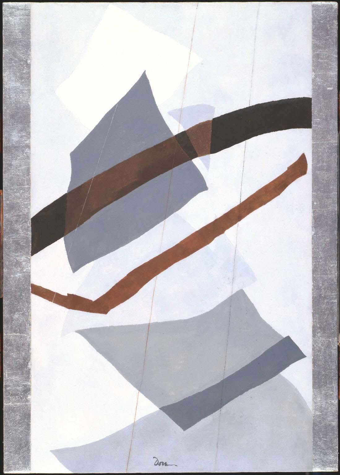 Rain or SnowDove, Arthur G., Rain or Snow, 1943, Oil and wax emulsion with silver leaf on canvas 35 x 25 in.; 88.9 x 63.5 cm.. Acquired 1943. Paintings, 0567, American.