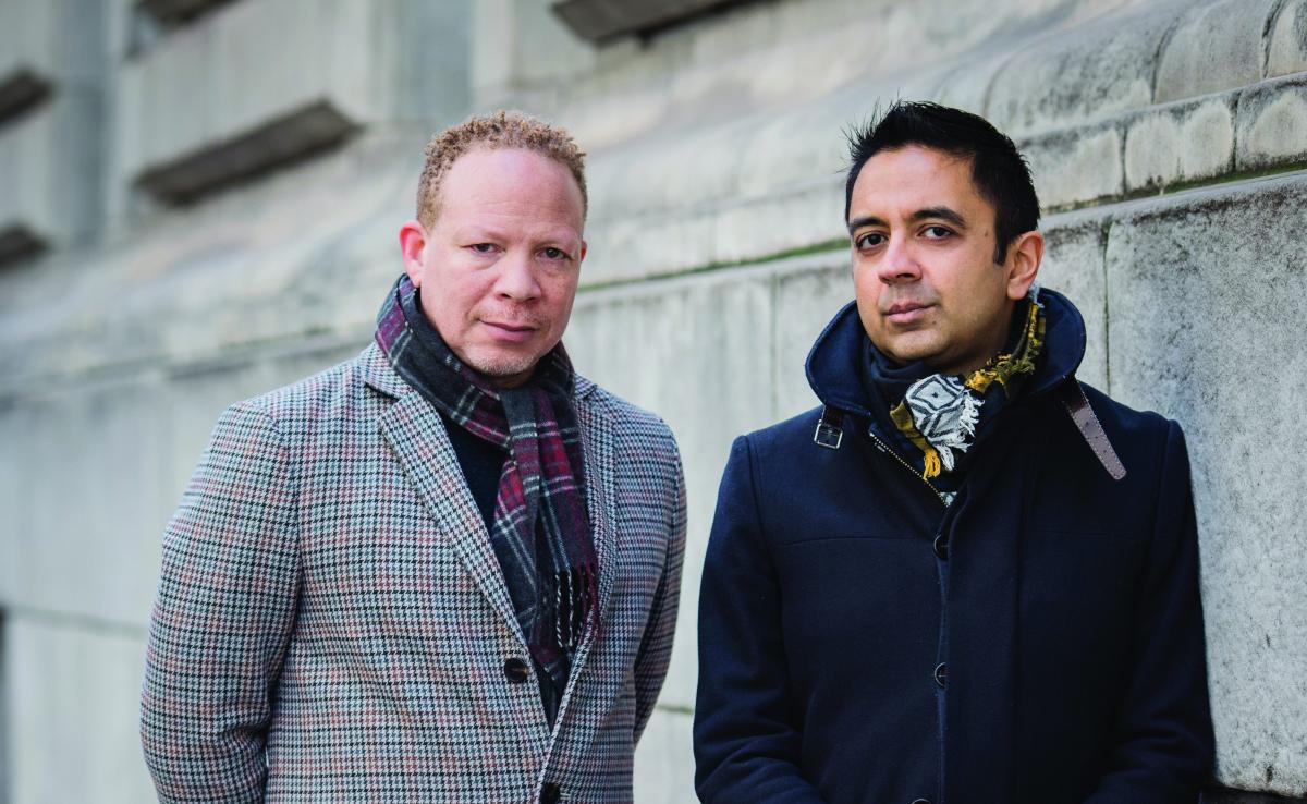 Photo of Craig Taborn and Vijay Iyer