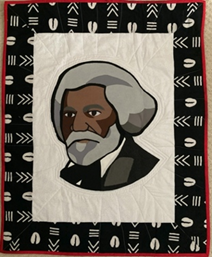 image of a quilted portrait
