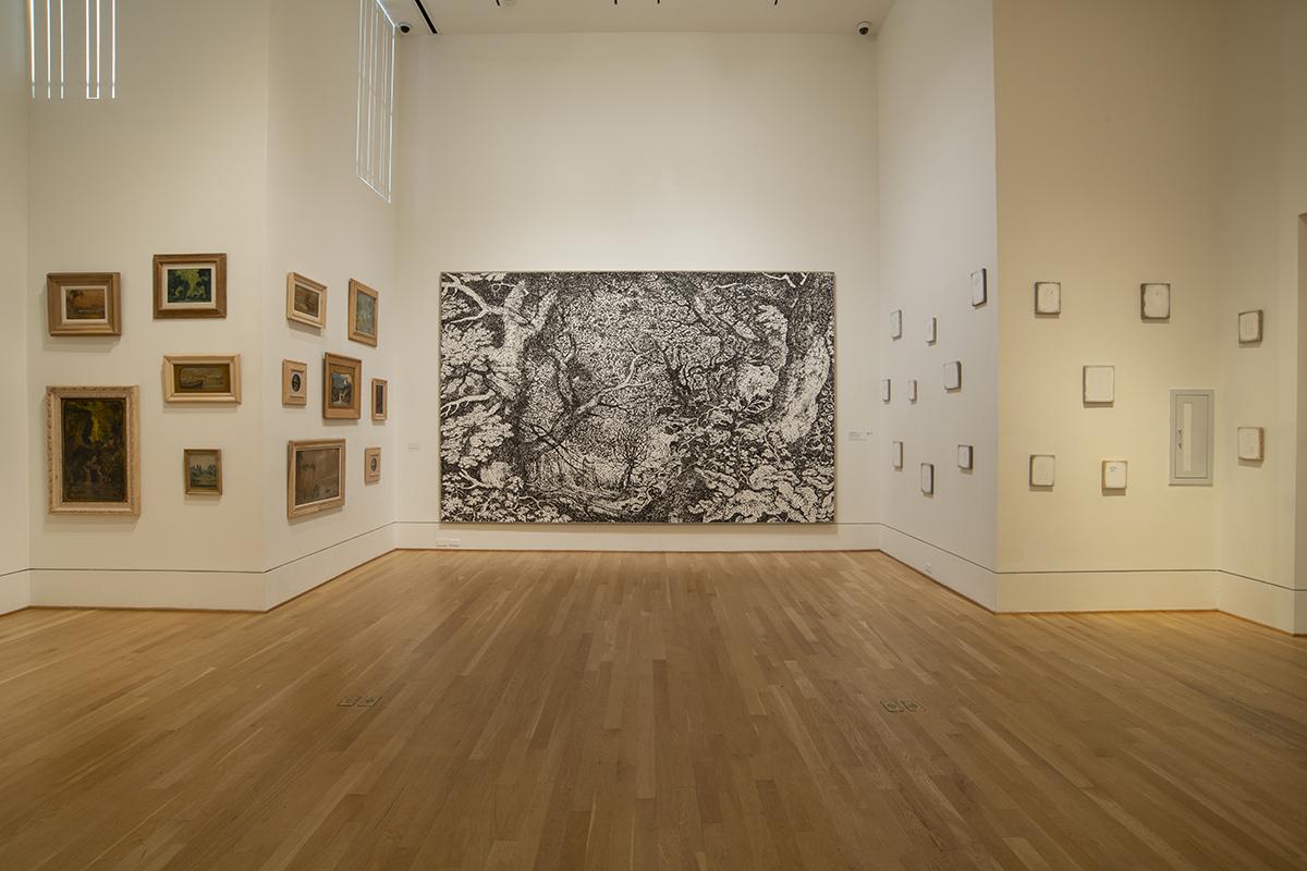 Installation view of One-on-One: Ugo Rondinone / Louise Eilshemius