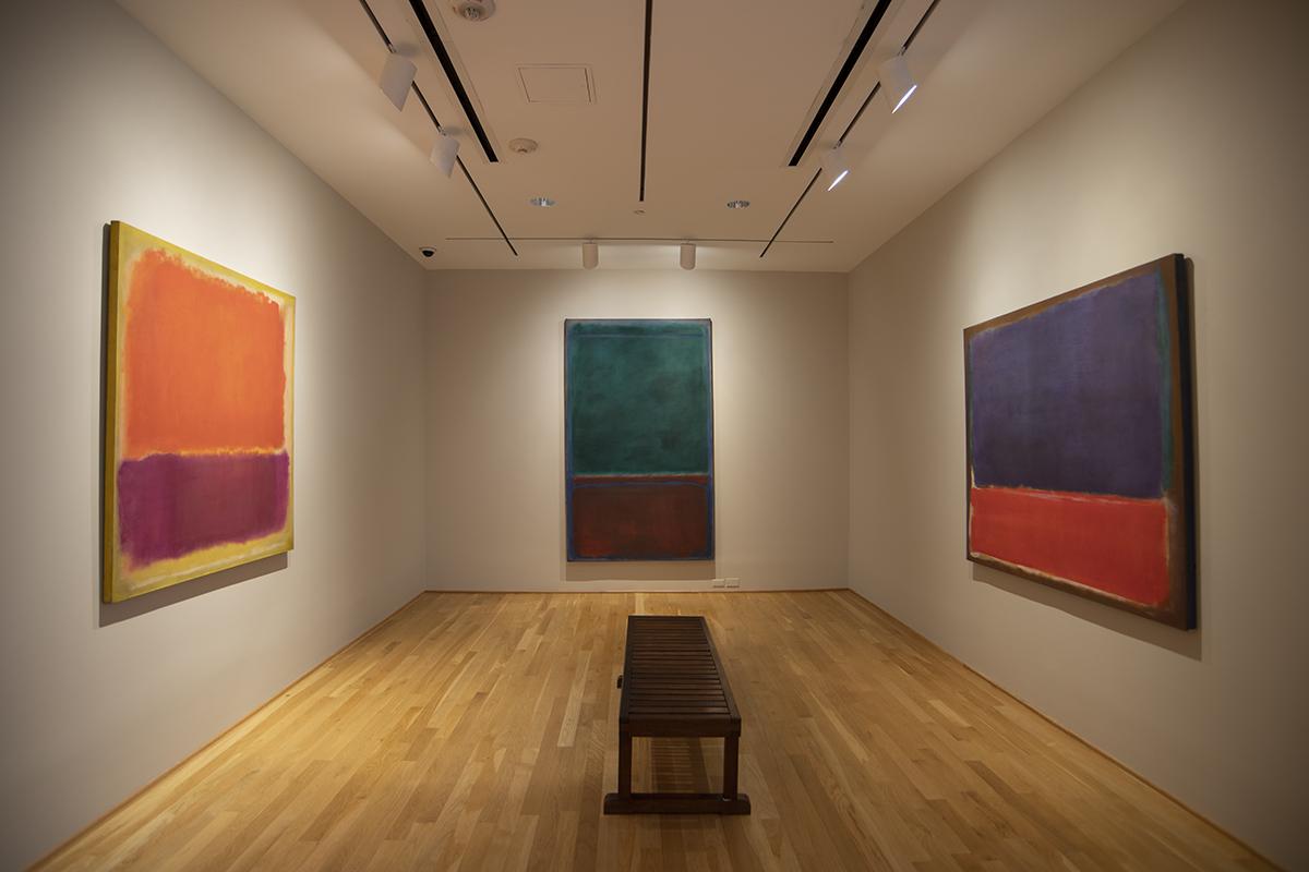 Photograph of Rothko Room reinstallation 