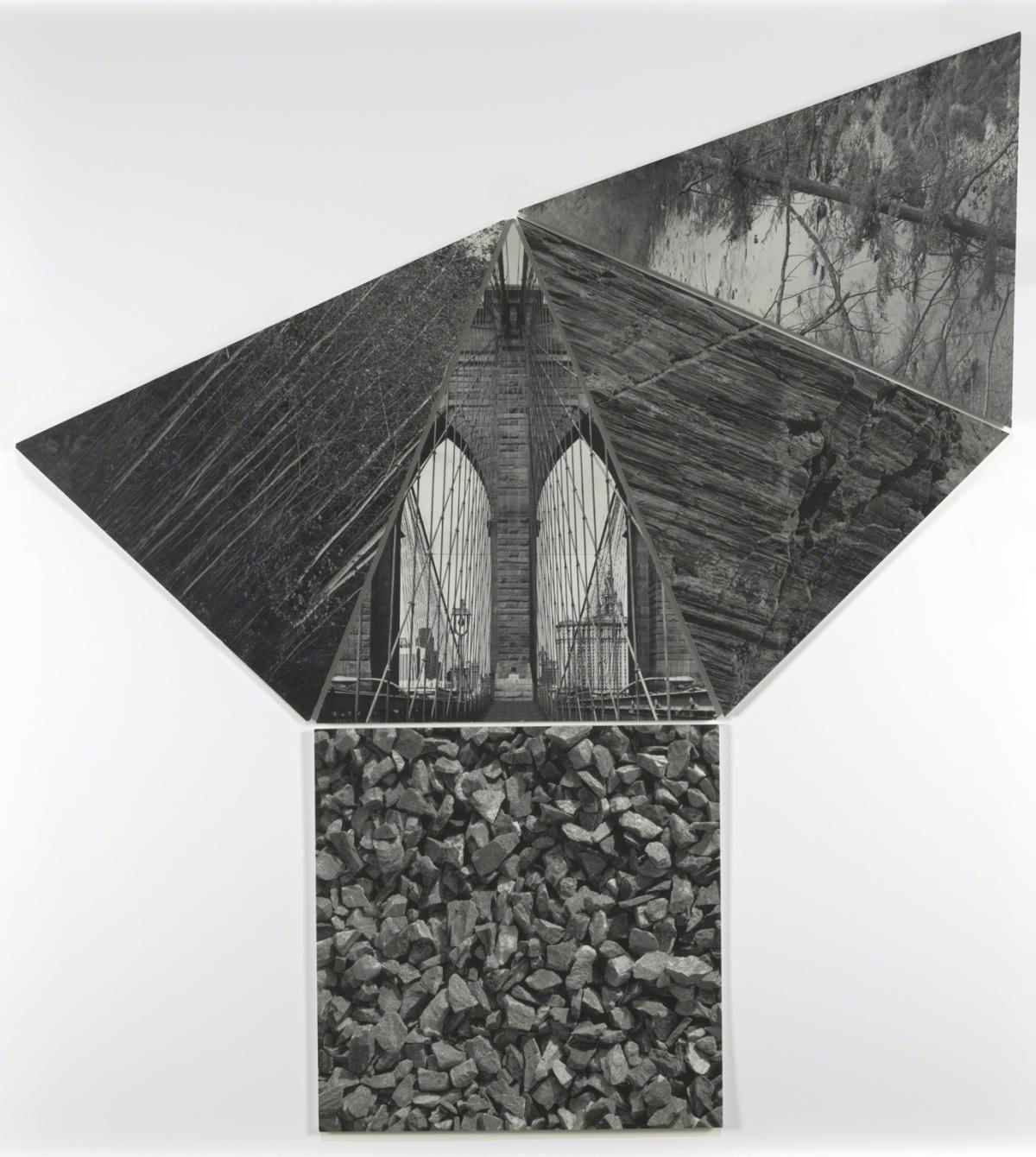 Agnes Denes, Isometric Systems in Isotropic Space - Map Projections: Pyramidal Projection, 1973/2015, 2015