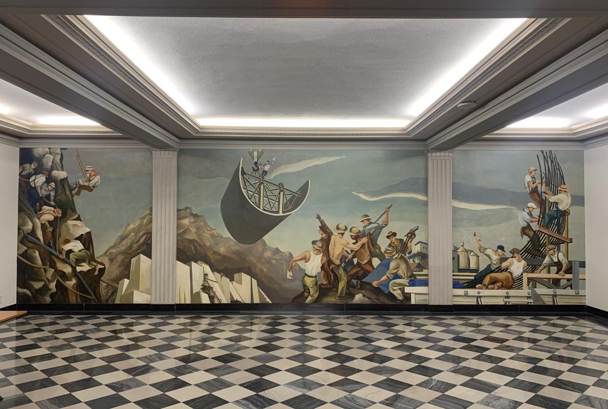 William Gropper's Construction of a Dam mural