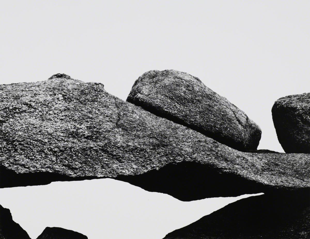 Aaron Siskind, Martha’s Vineyard Rocks 111A, 1954, printed later.
