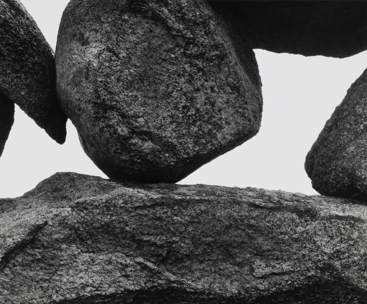 Aaron Siskind, Martha’s Vineyard Rocks 107A, 1954.