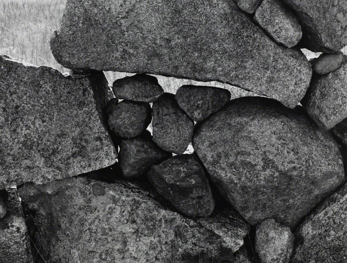 Aaron Siskind, Martha’s Vineyard Rocks 116A, 1954.