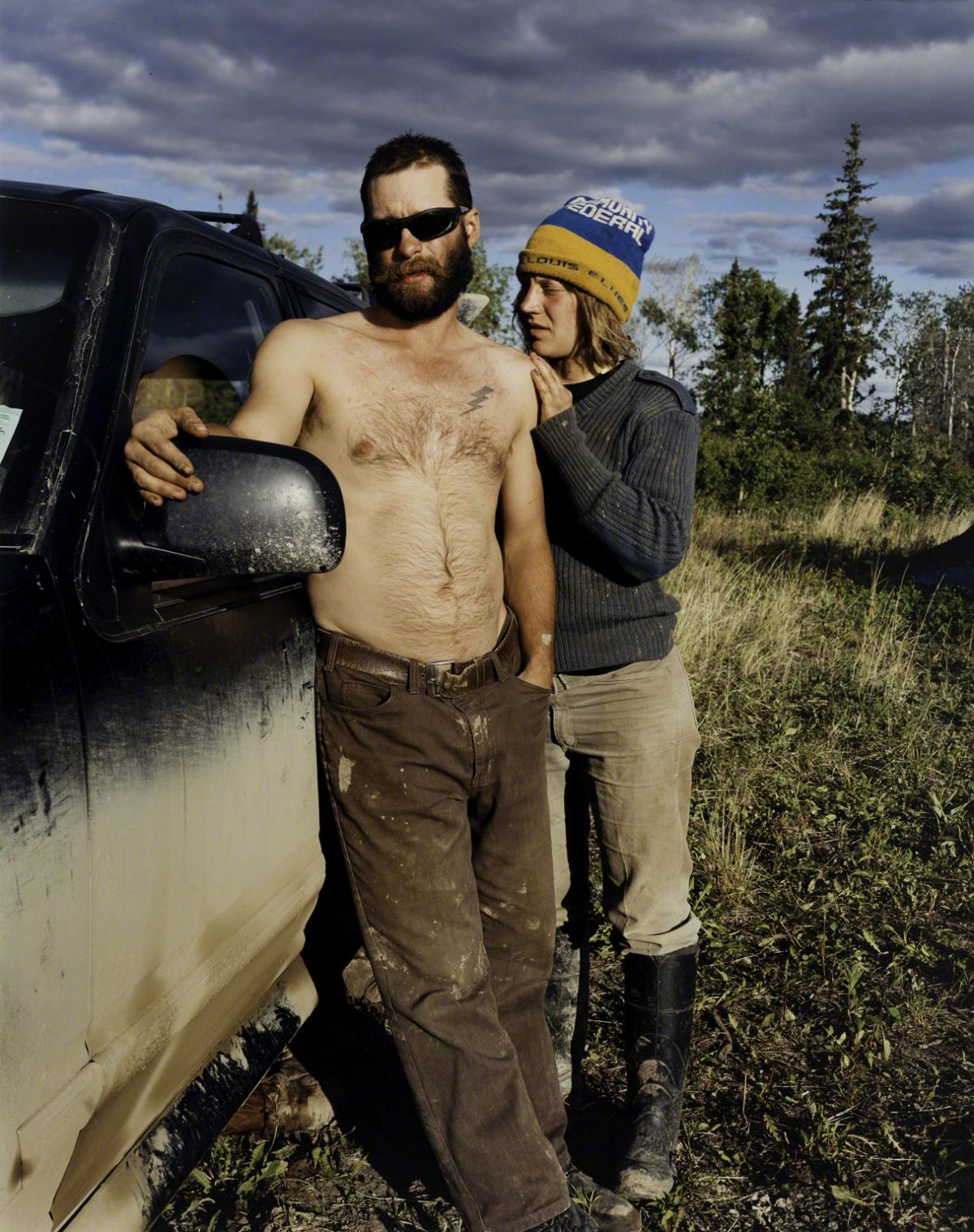 Sarah Anne Johnson, Guy and Jess (Tree Planting project), 2004.