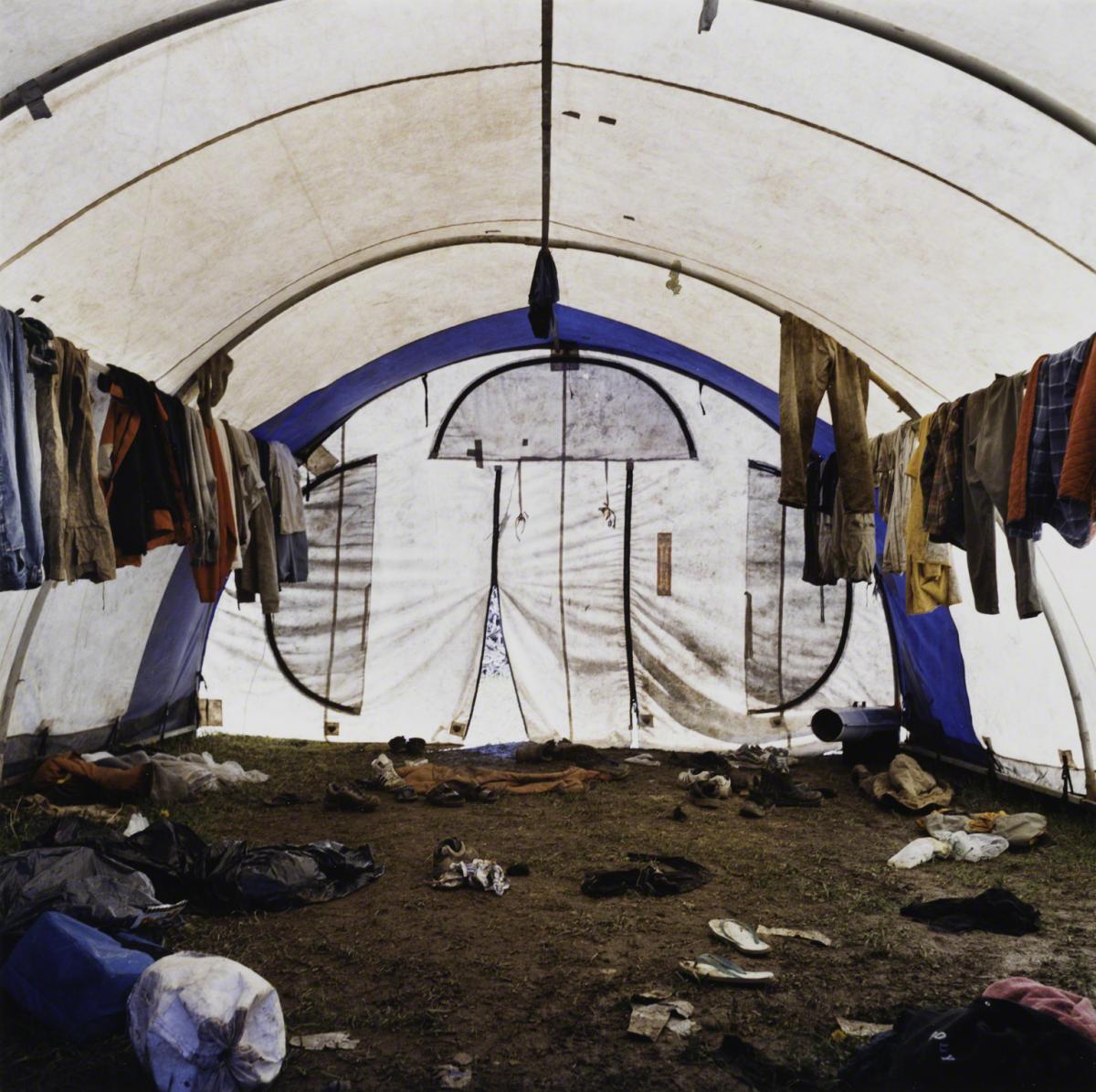 Sarah Anne Johnson, The Drying Tent (Tree Planting project), 2004.
