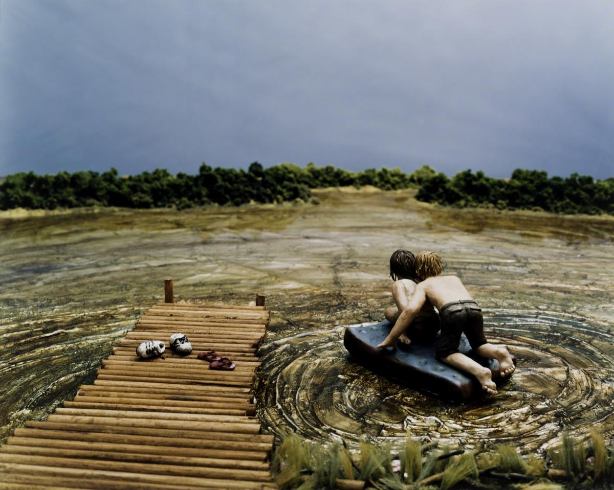Sarah Anne Johnson, The Raft (Tree Planting project), 2005.