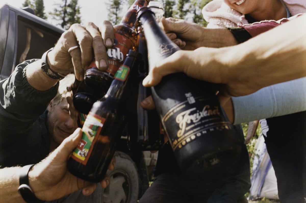 Sarah Anne Johnson, Untitled (Cheers) (Tree Planting project), 2004.