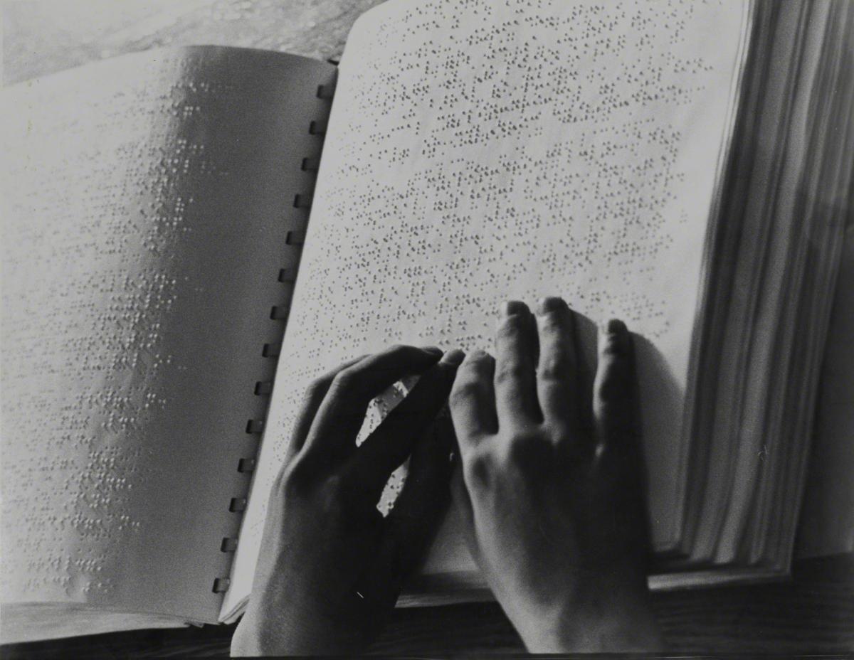 Esther Bubley, Reading Braille: Blind and Sighted Children at P.S. 133, 1964.