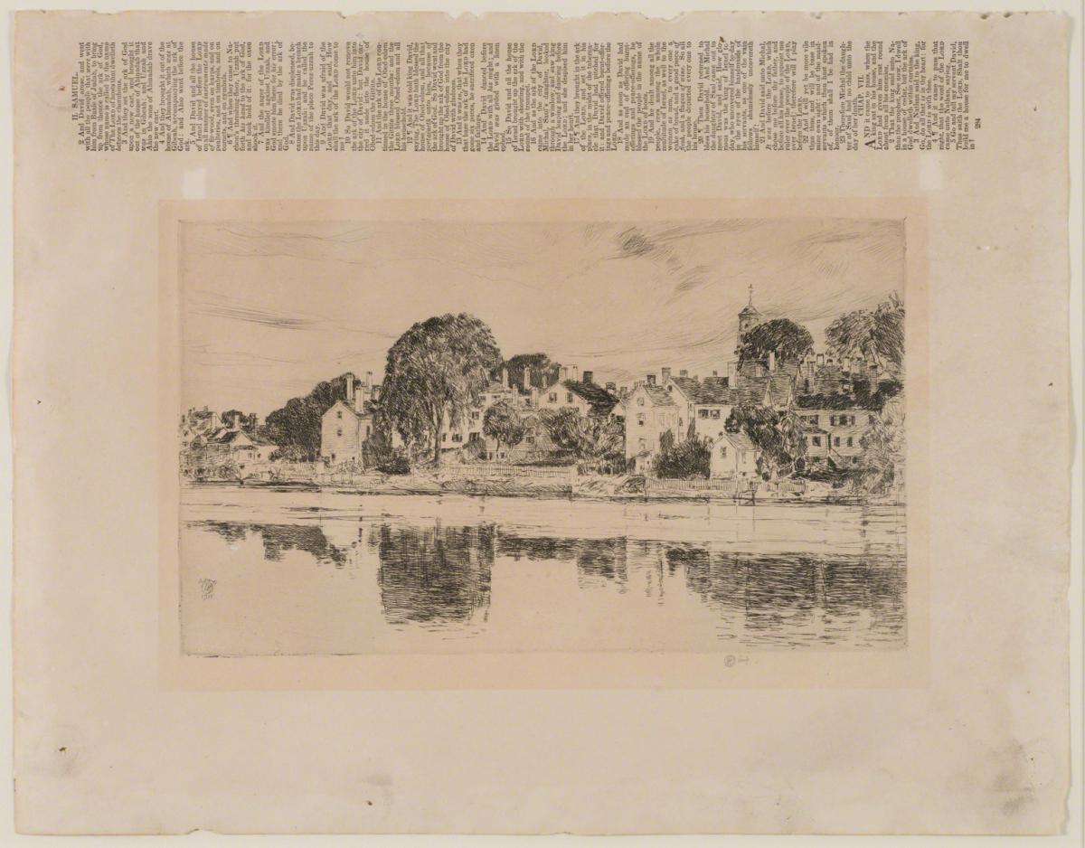 Childe Hassam, The Chimneys Portsmouth, 1915.