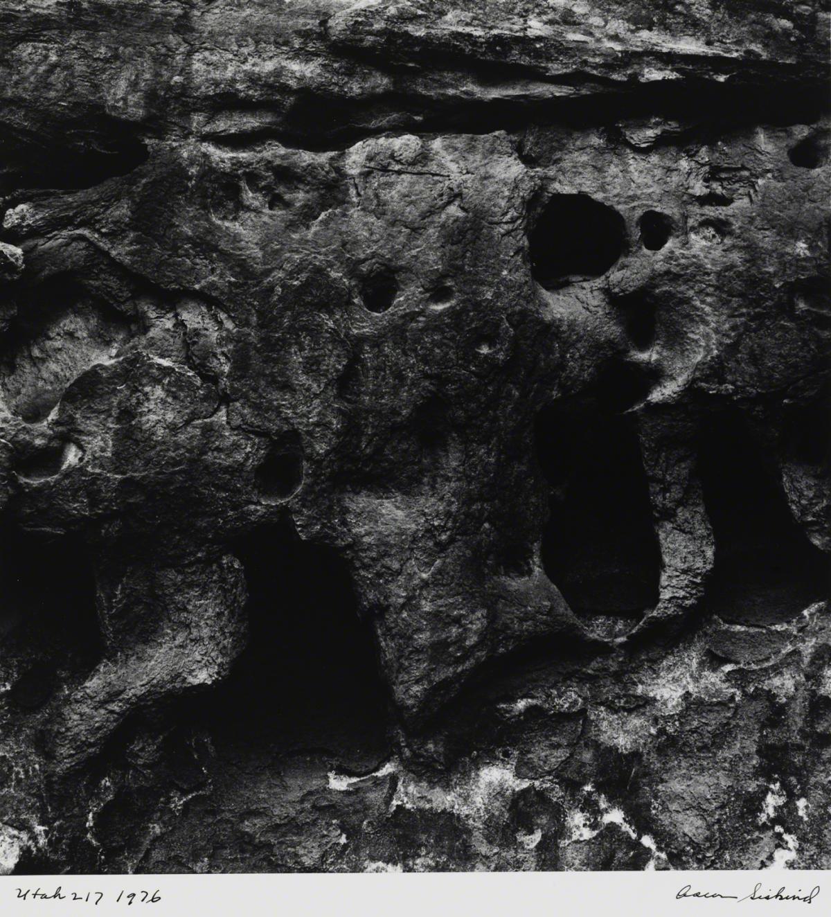 Aaron Siskind, Utah 217, 1976.