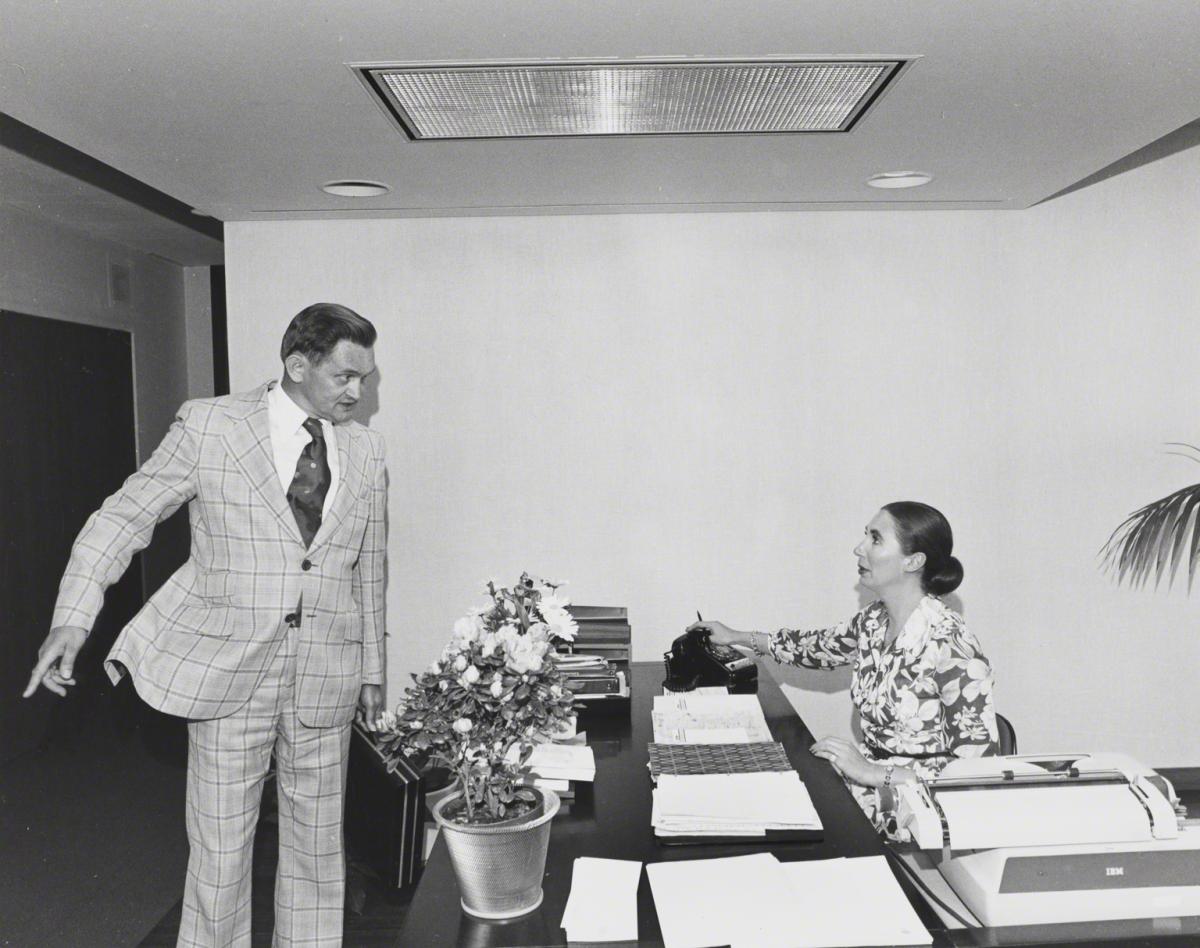 Bill Owens, I really enjoy being here because it’s my pleasure to help people. They'd have to fire me before I'd quit. I know I'm loved here and vice versa, 1975.