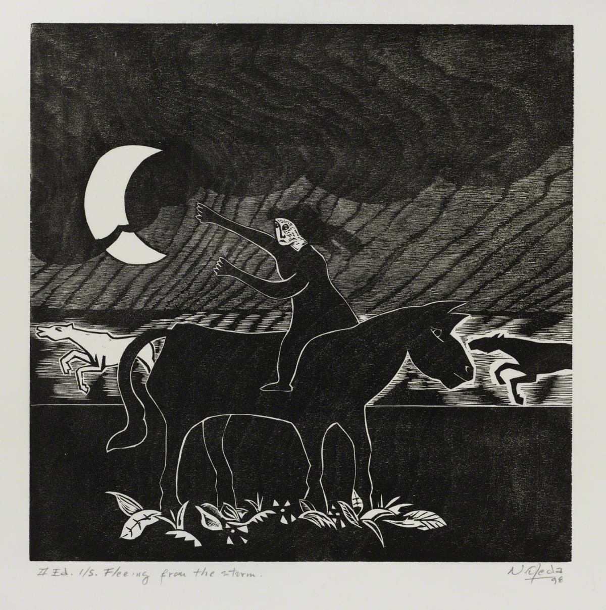 Naúl Ojeda, Fleeing from the Storm, 1981.
