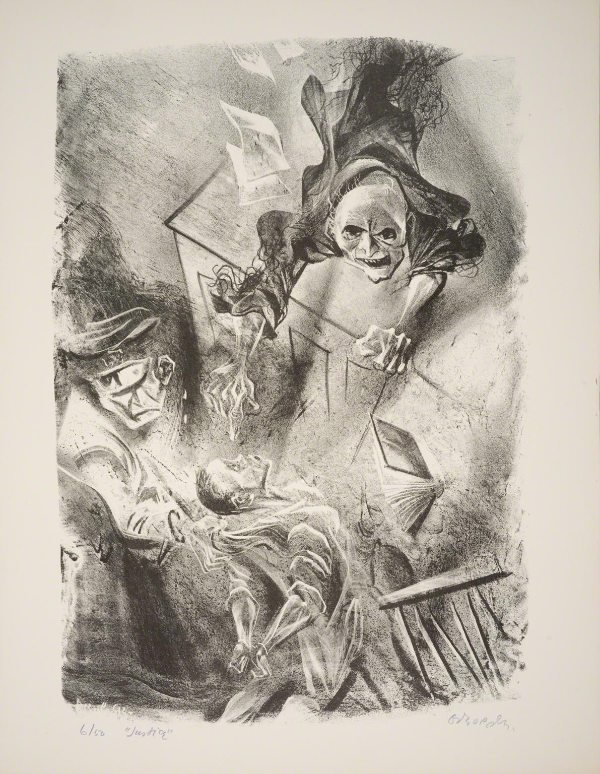 William Gropper, Justice from Capriccios, 1953-57.