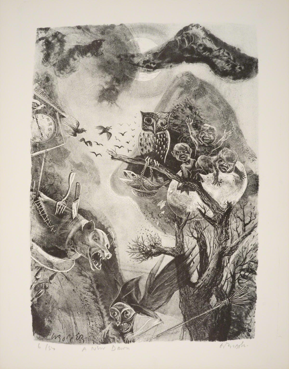William Gropper, A New Dawn from Capriccios, 1953-57.