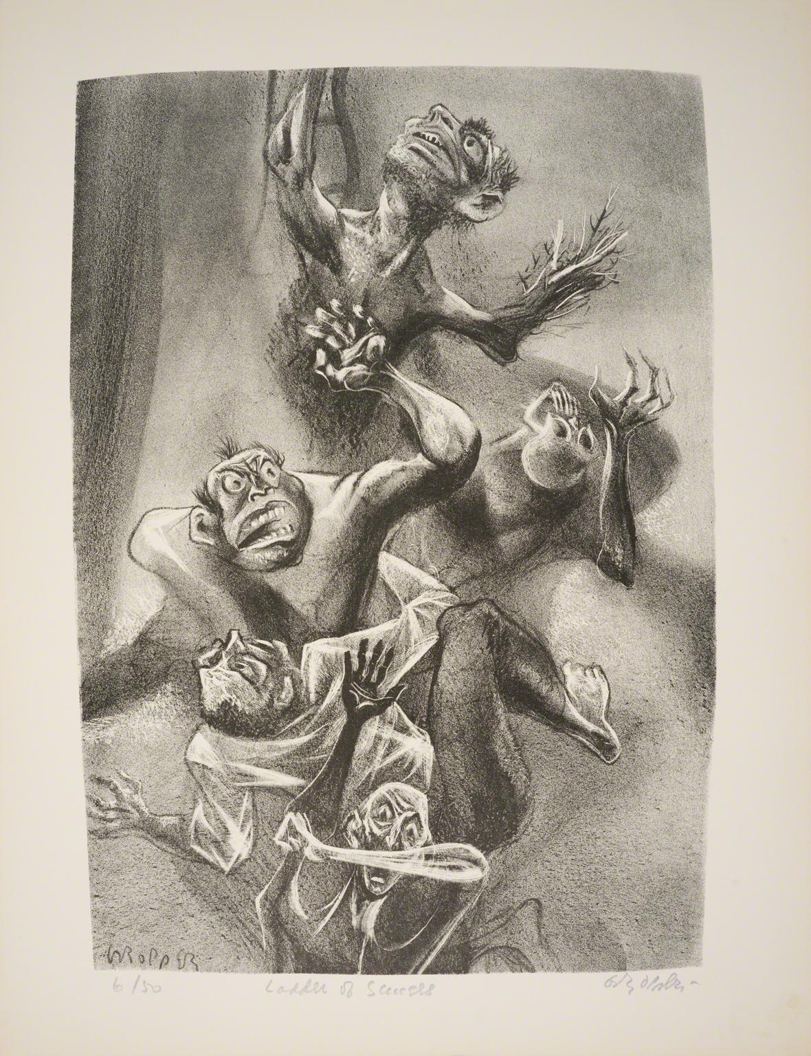 William Gropper, Ladder to Sucess from Capriccios, 1953-57.