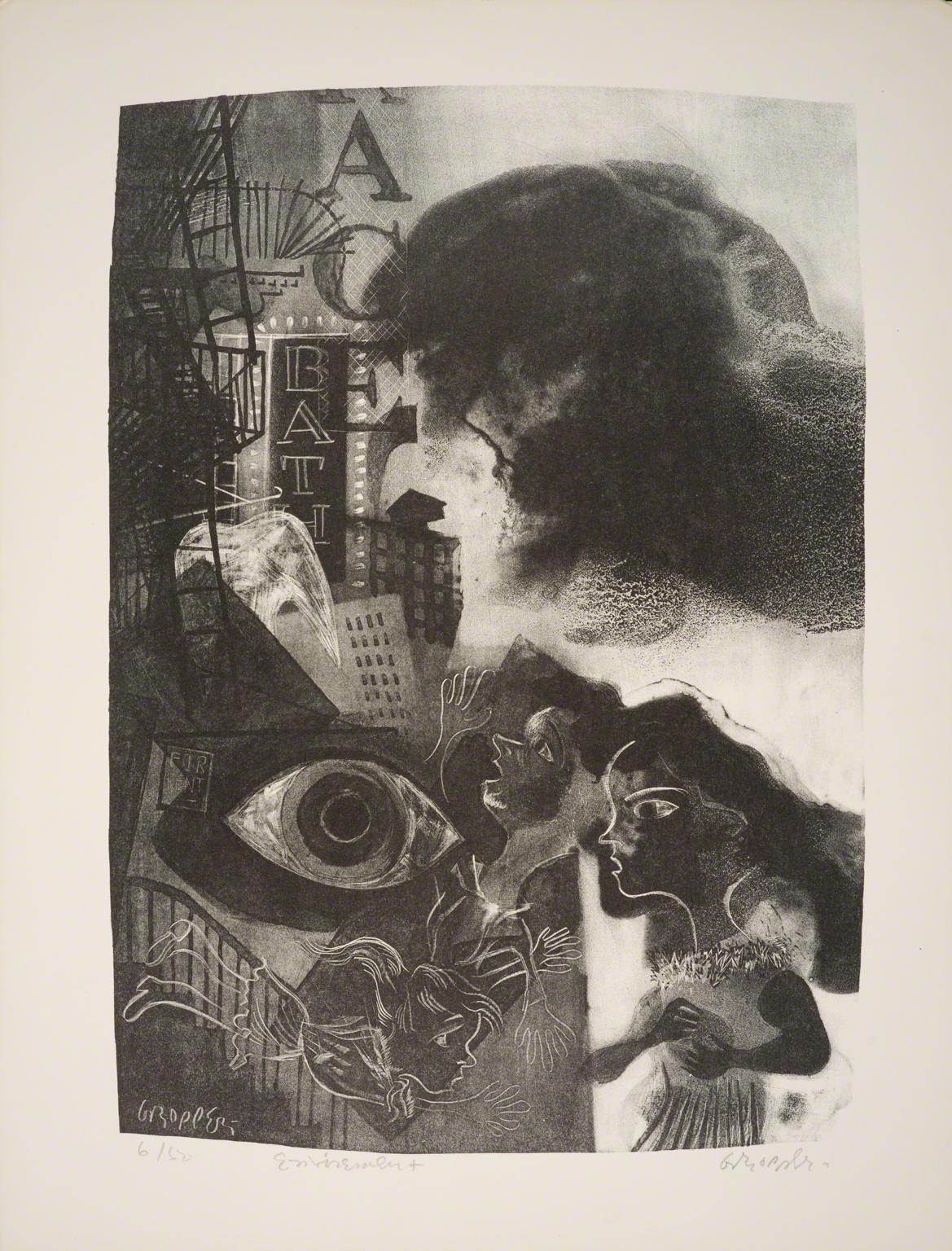 William Gropper, Environment from Capriccios, 1953-57.
