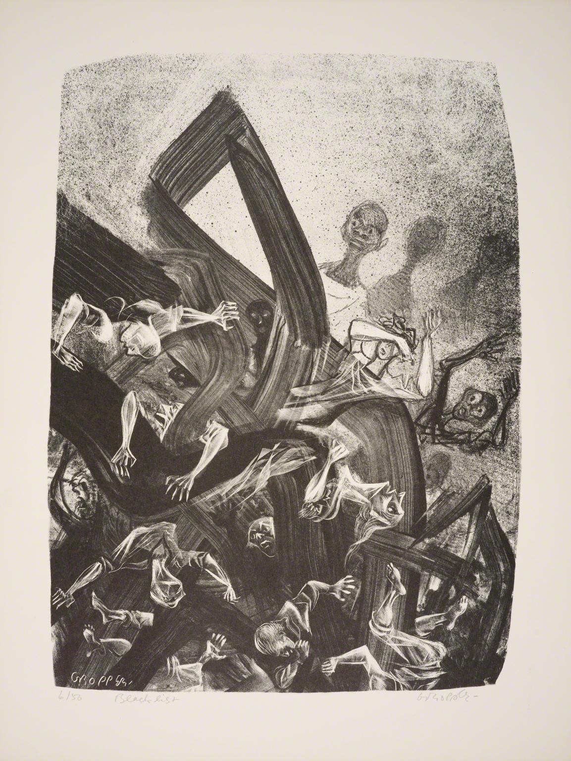 William Gropper, Blacklist from Capriccios, 1953-57.