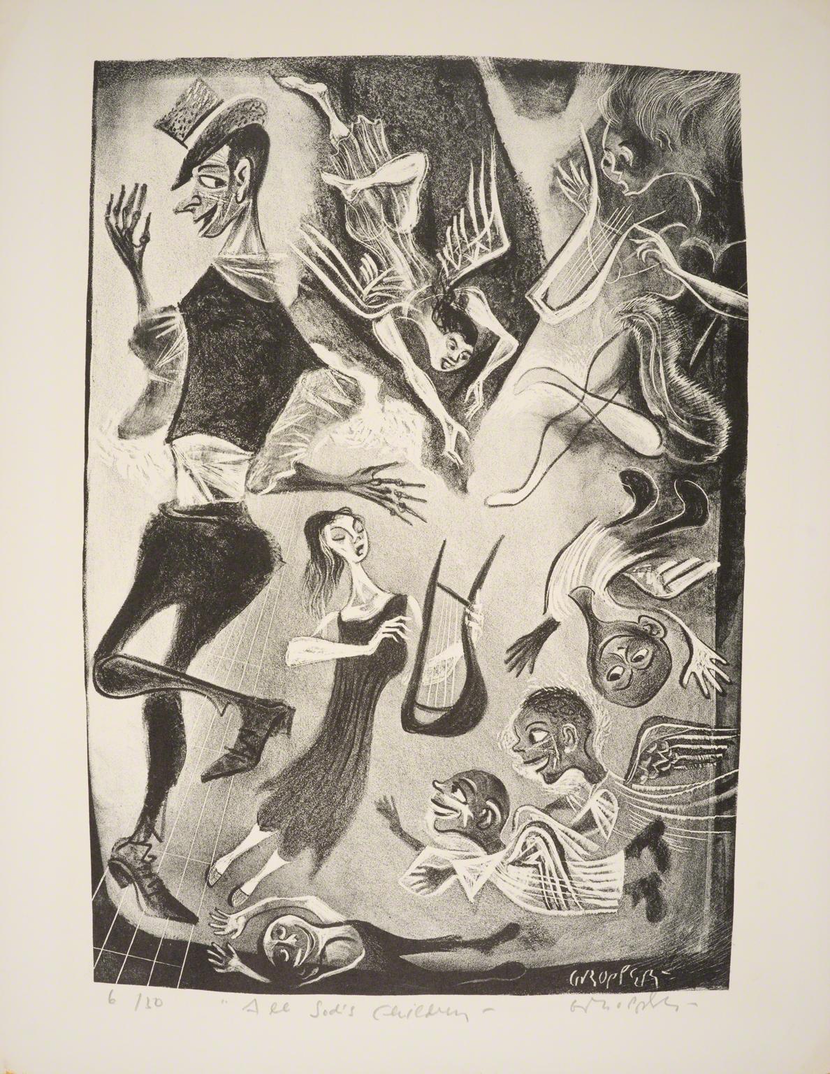 William Gropper, All God's Children from Capriccios, 1953-57.