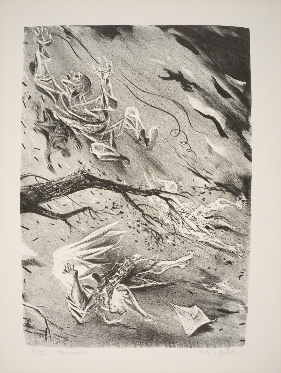 William Gropper, Tornado from Capriccios, 1953-57.