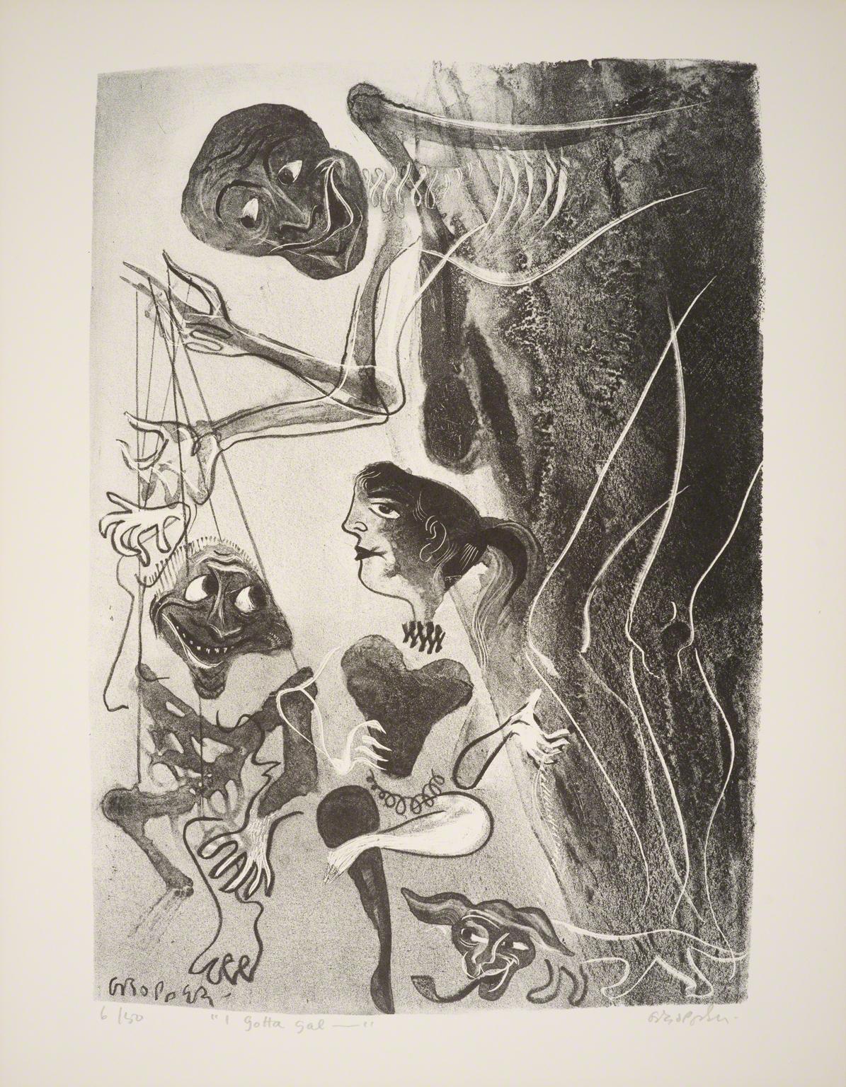 William Gropper, I Gotta Gal from Capriccios, 1953-57.