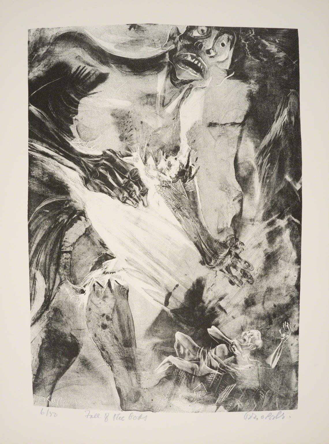William Gropper, Fall of the Gods from Capriccios, 1953-57.