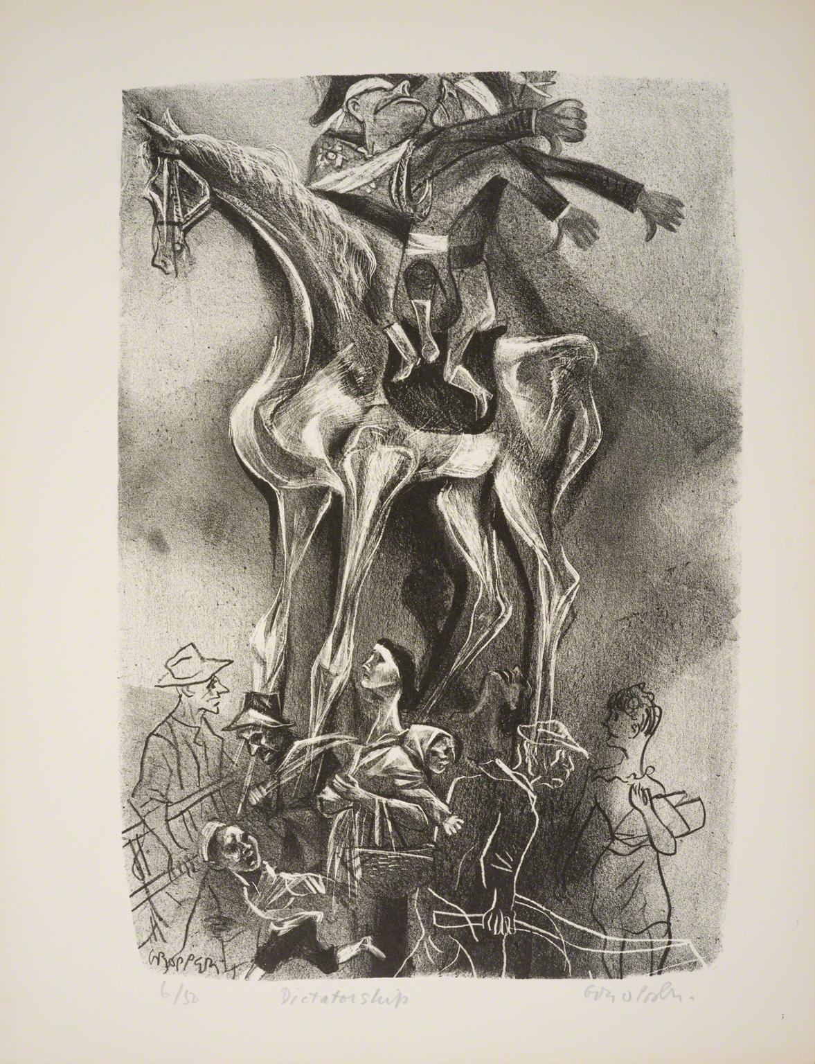 William Gropper, Dictatorship from Capriccios, 1953-57.