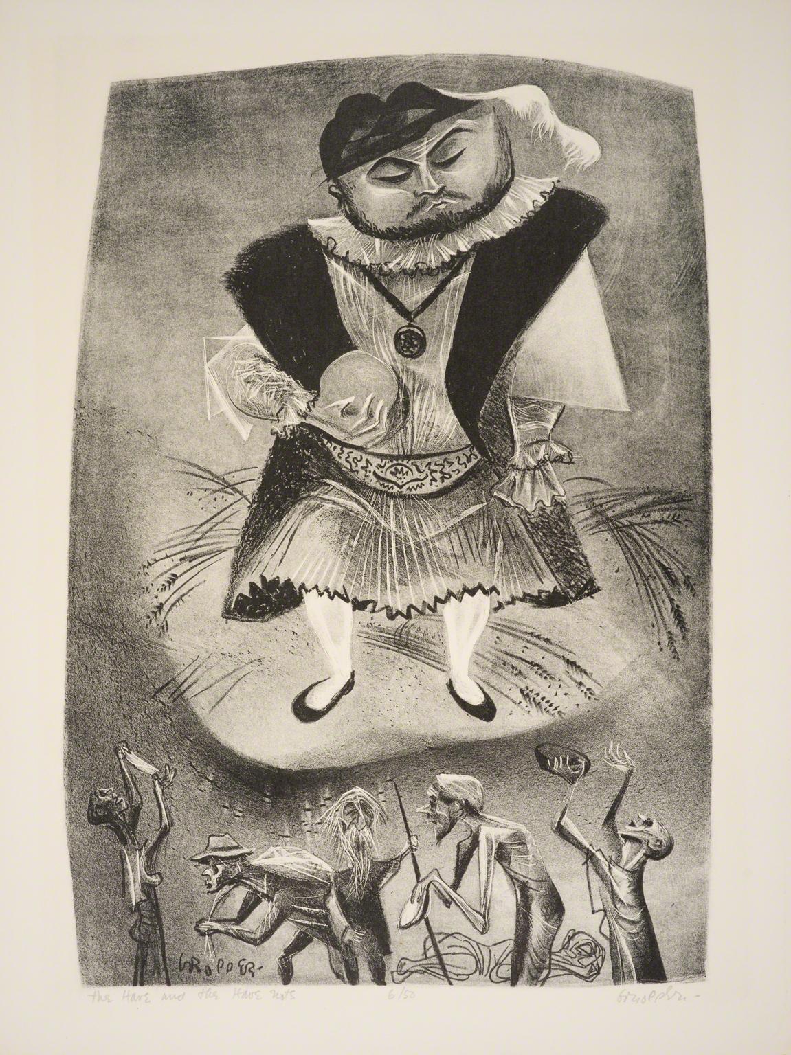 William Gropper, The Have and Have Nots from Capriccios, 1953-57.