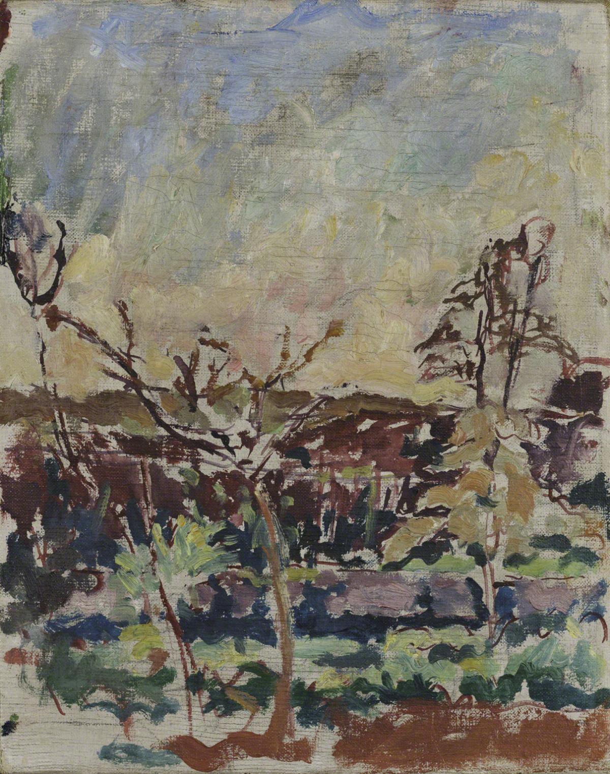 Alberto Giacometti, Untitled (Landscape in Rome), c. 1920-21.