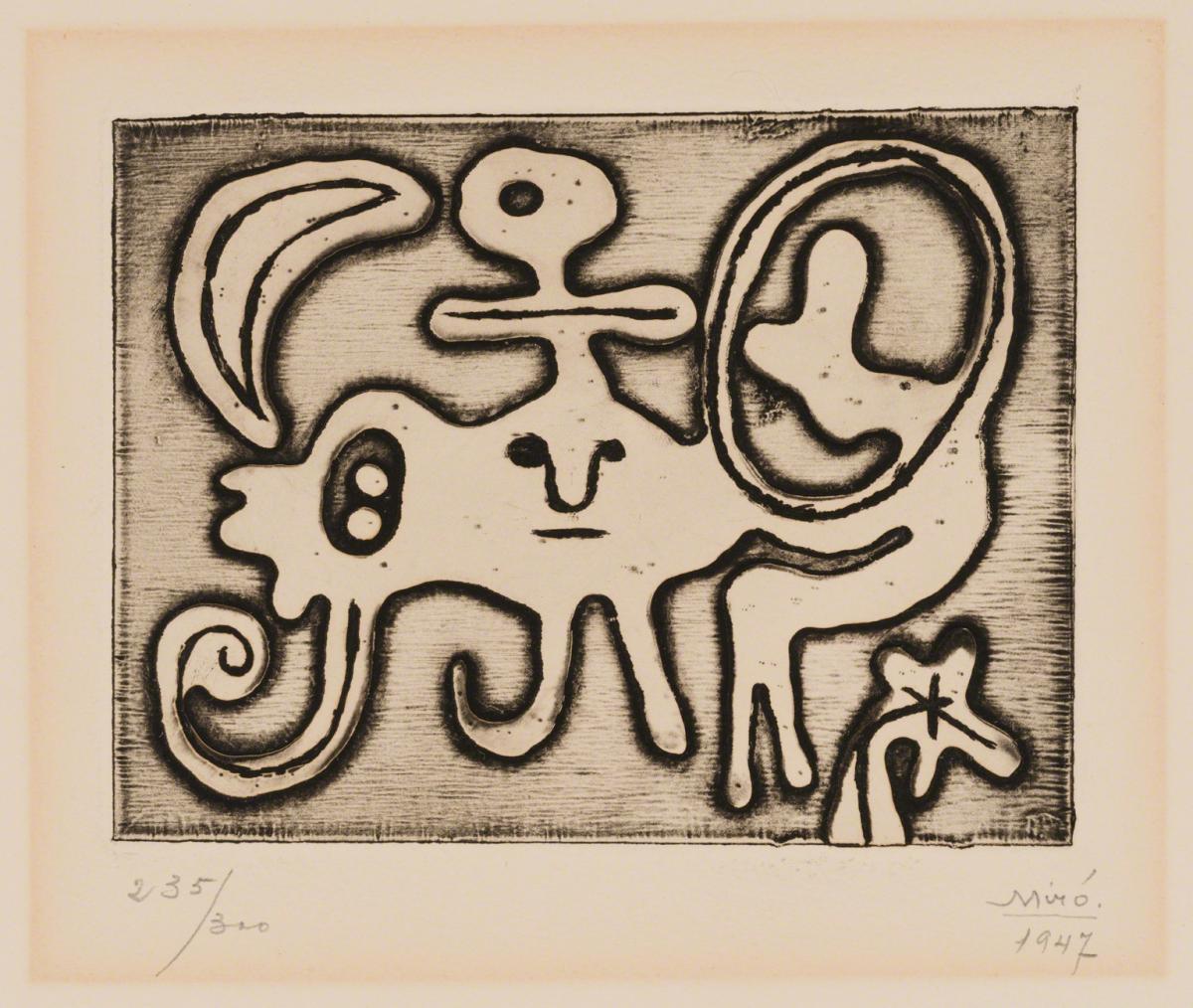 Tapestry Miró Femme, oiseau, étoile 1966-1973 - Jules Pansu