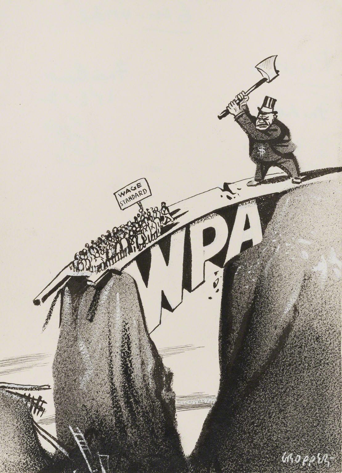 William Gropper, Wage Standard, published in Freiheit, not dated.