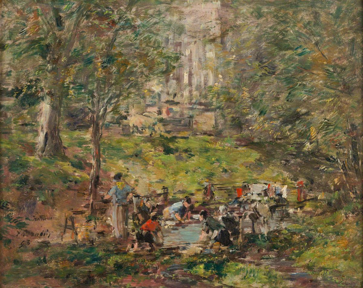 Eugène-Louis Boudin, Laveuses aux Environs de Trouville, c. 1893.