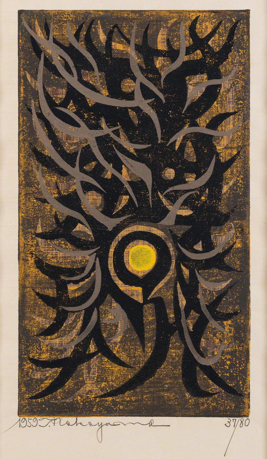 Tadashi Nakayama, Alighting Bird, 1959.
