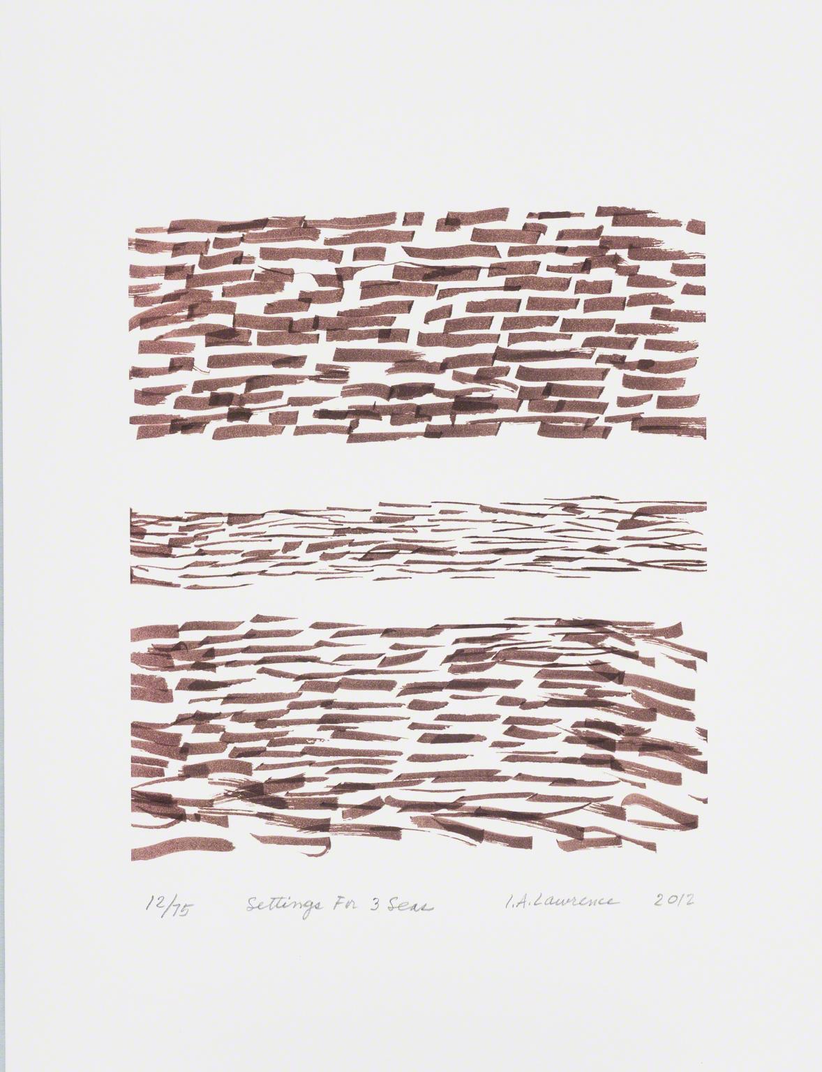 Irene Lawrence, Settings For 3 Seas, 2012.