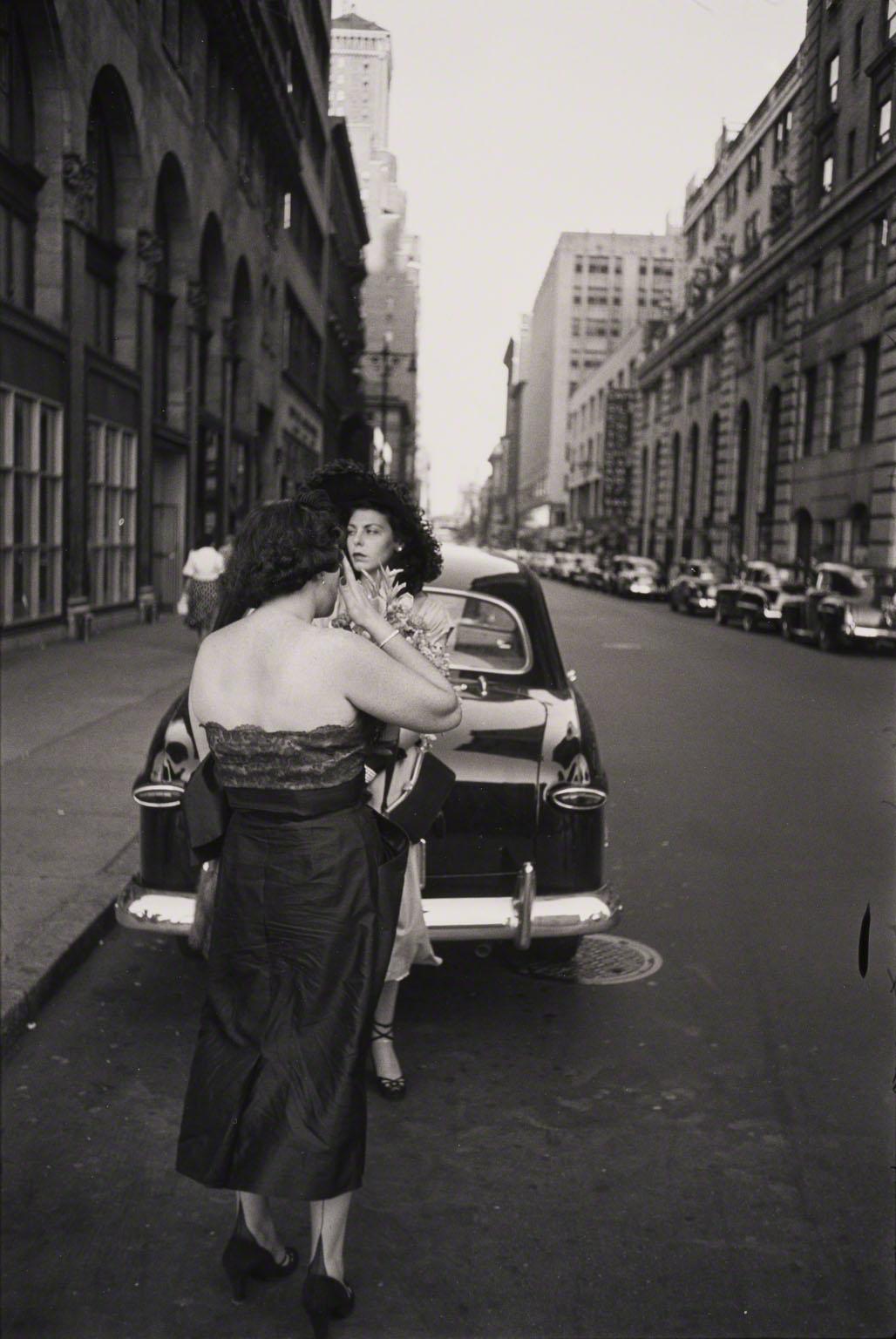 Louis Faurer, 56th Street, Behind City Center on a Sunday, 1951.