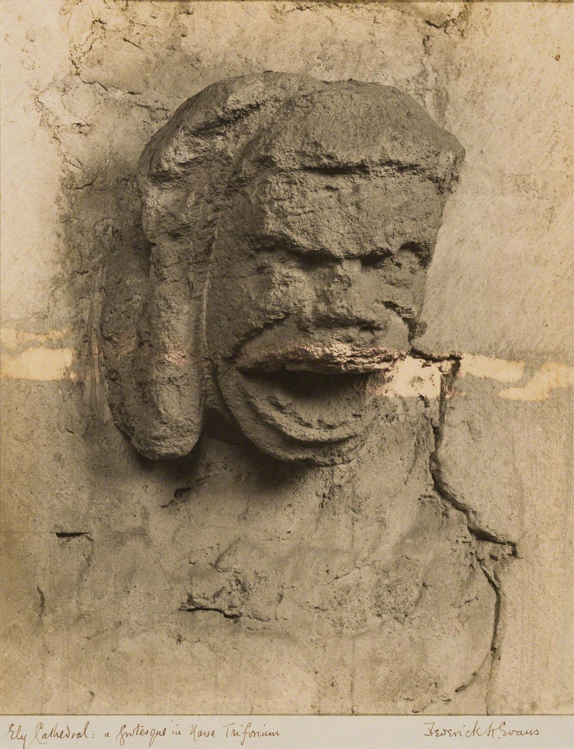 Frederick H. Evans, Ely Cathedral: Grotesque in Nave Triforium, before 1903.